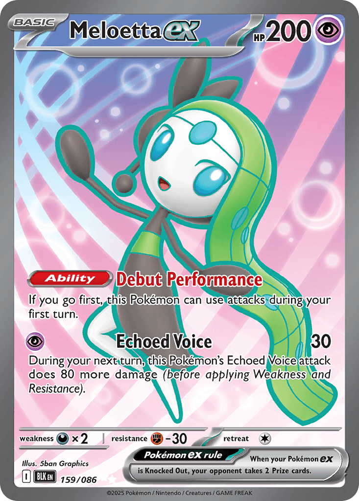 Meloetta ex 寶可夢 card