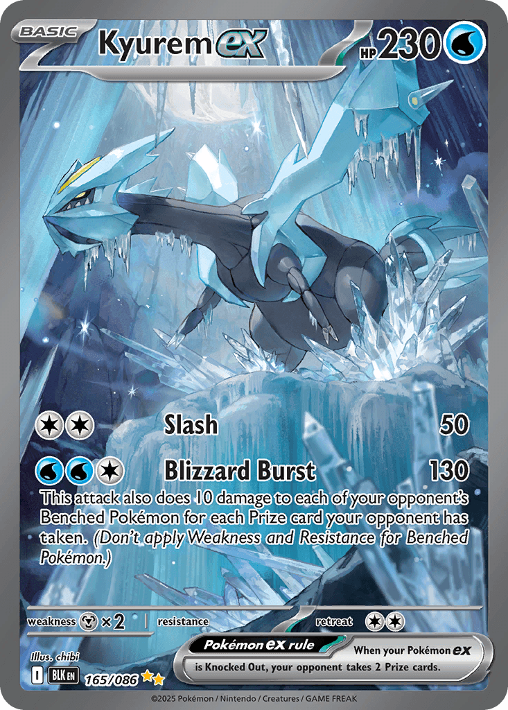 Kyurem ex 寶可夢 card