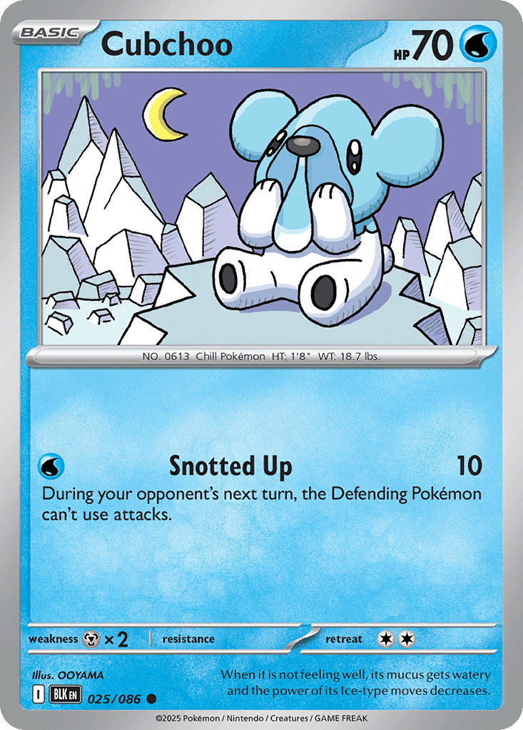 Cubchoo 寶可夢 card