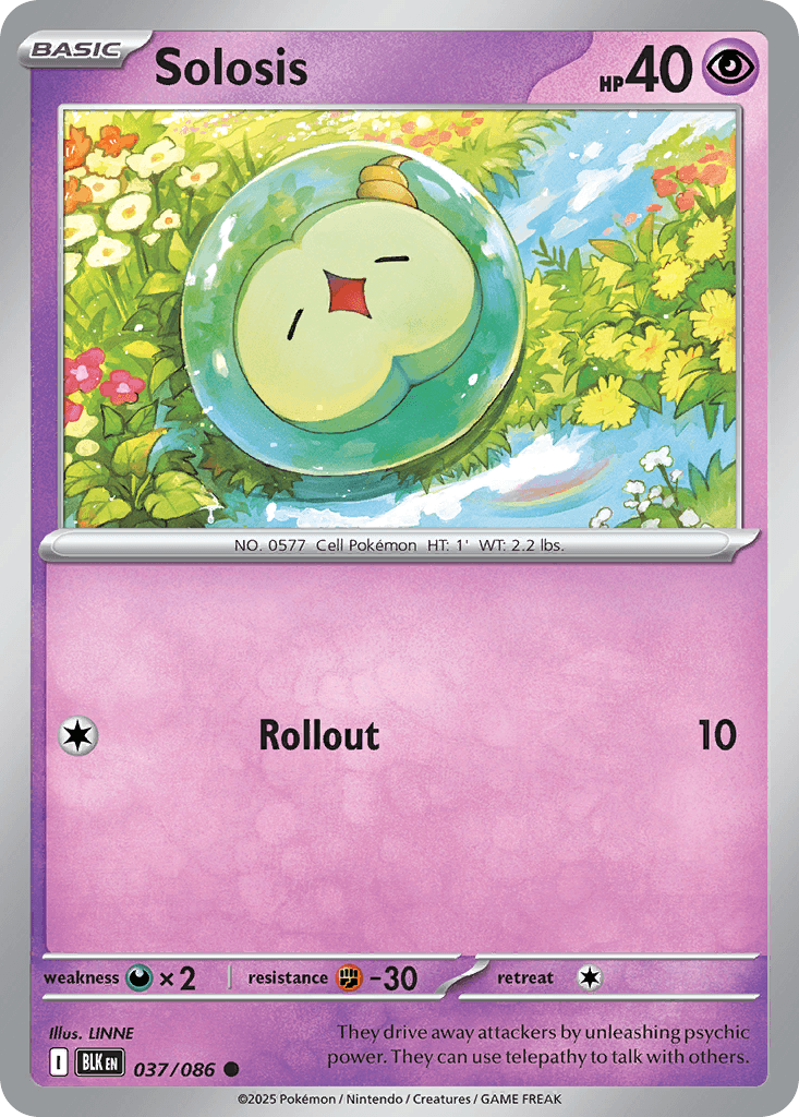 Solosis 寶可夢 card