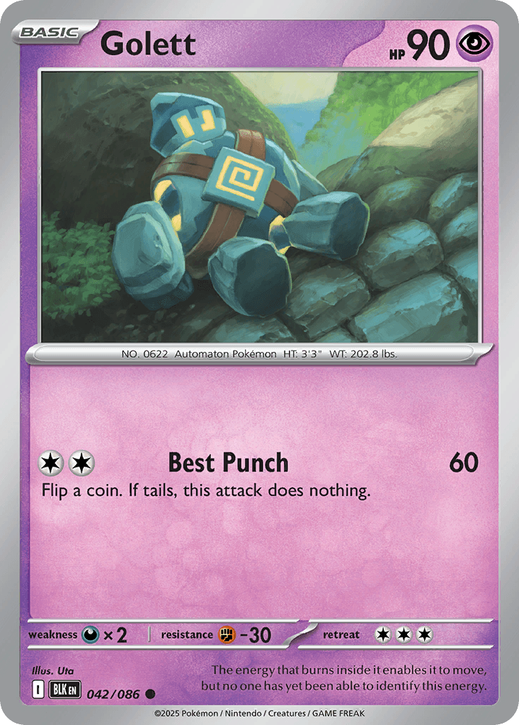 Golett 寶可夢 card