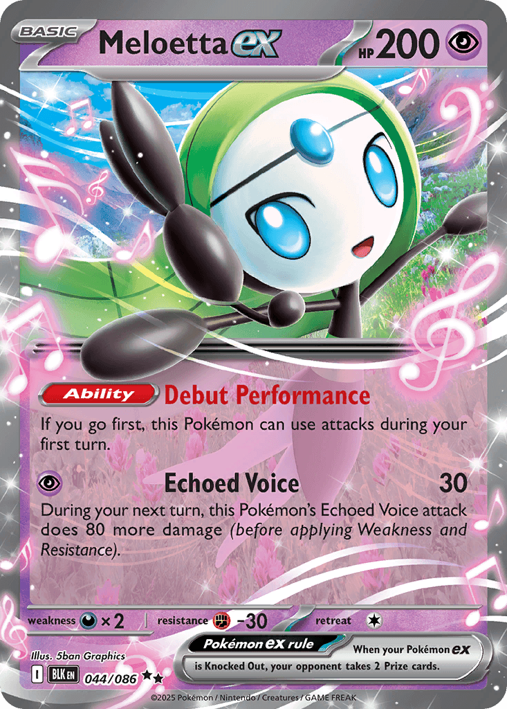 Meloetta ex 寶可夢 card