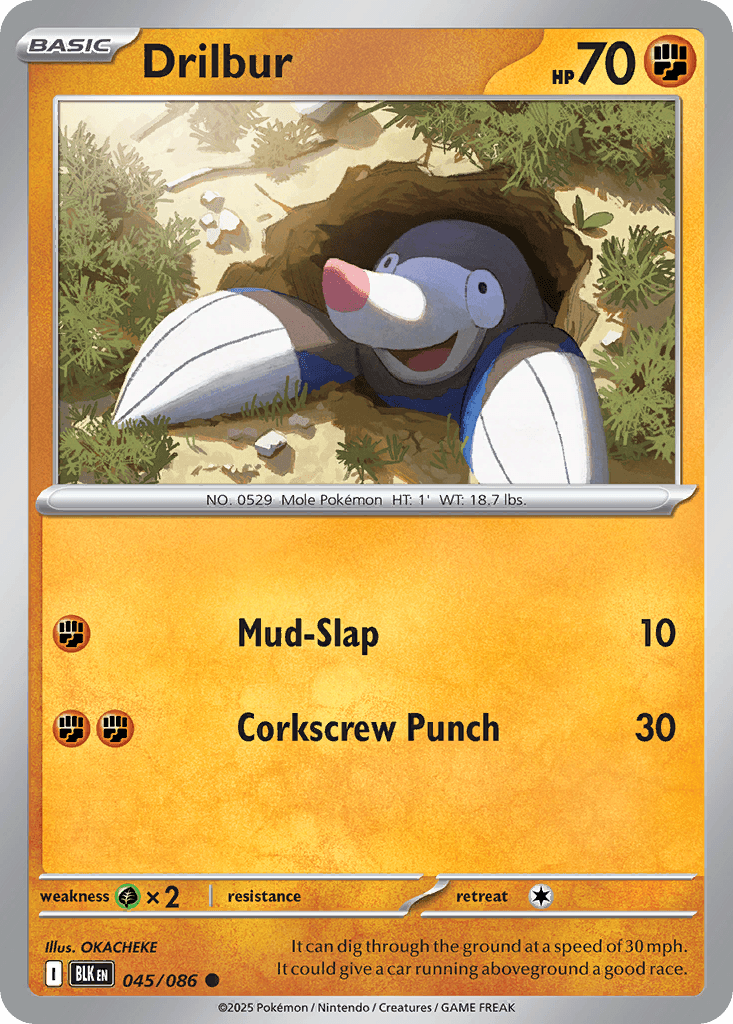 Drilbur 寶可夢 card
