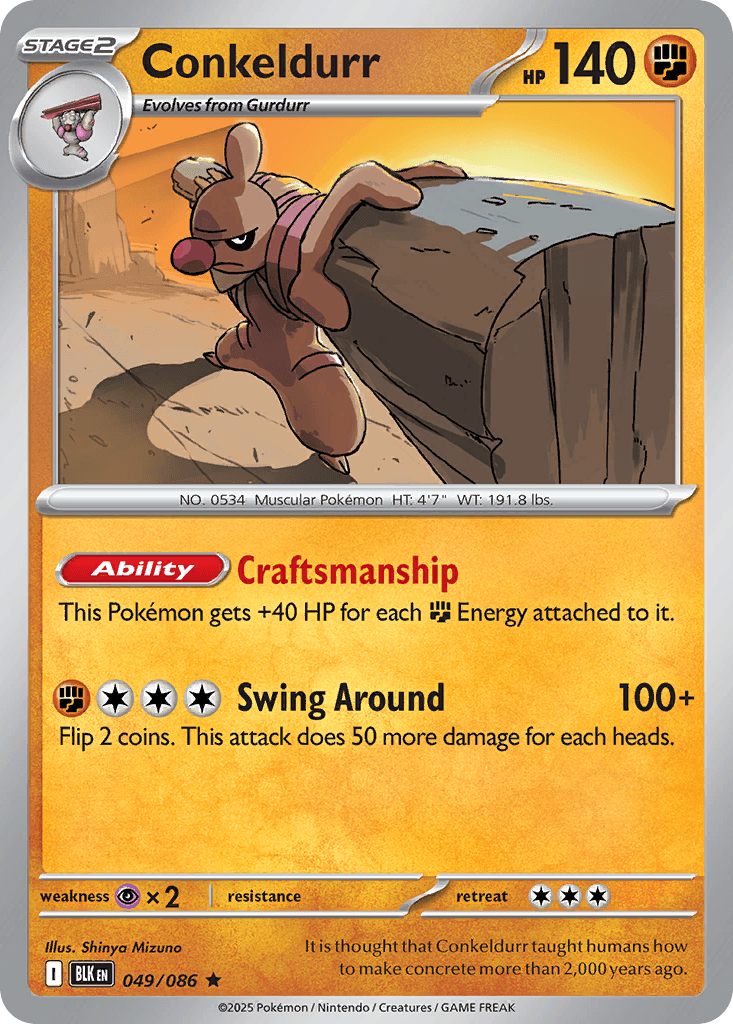 Conkeldurr Black Bolt card