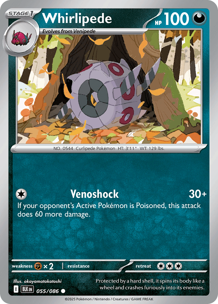 Whirlipede Black Bolt card