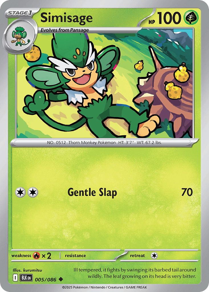 Simisage 寶可夢 card