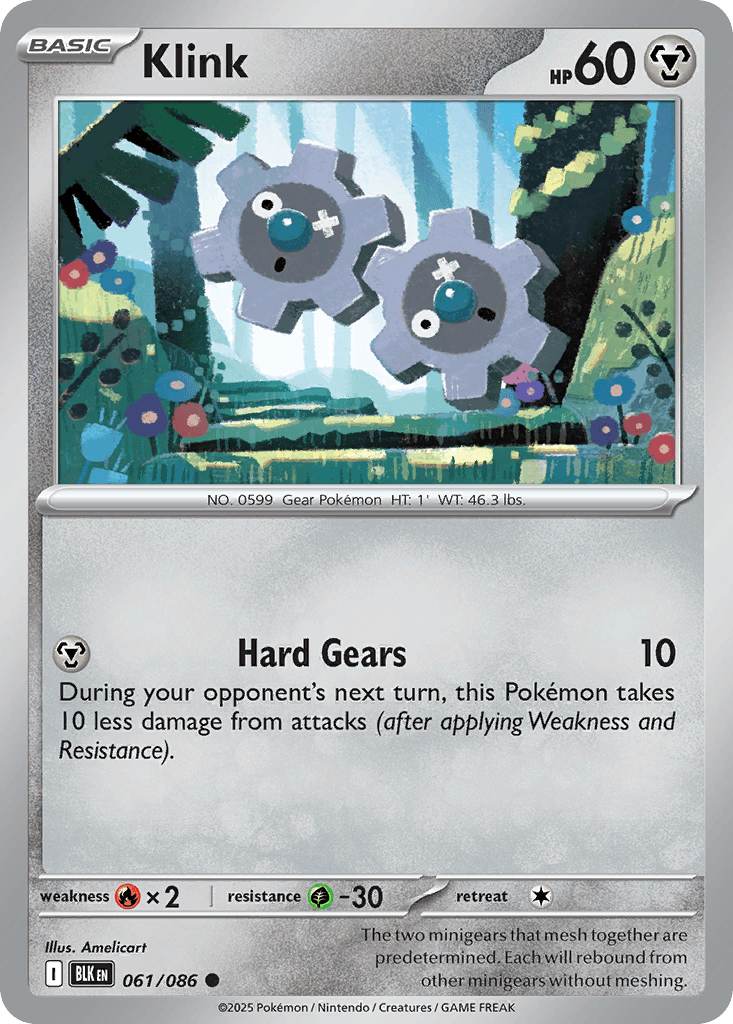 Klink 寶可夢 card