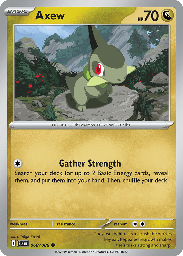 Axew 寶可夢 card