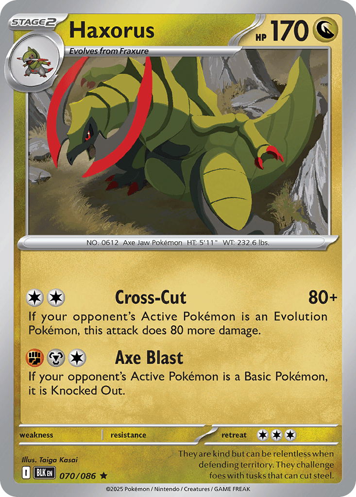 Haxorus 寶可夢 card