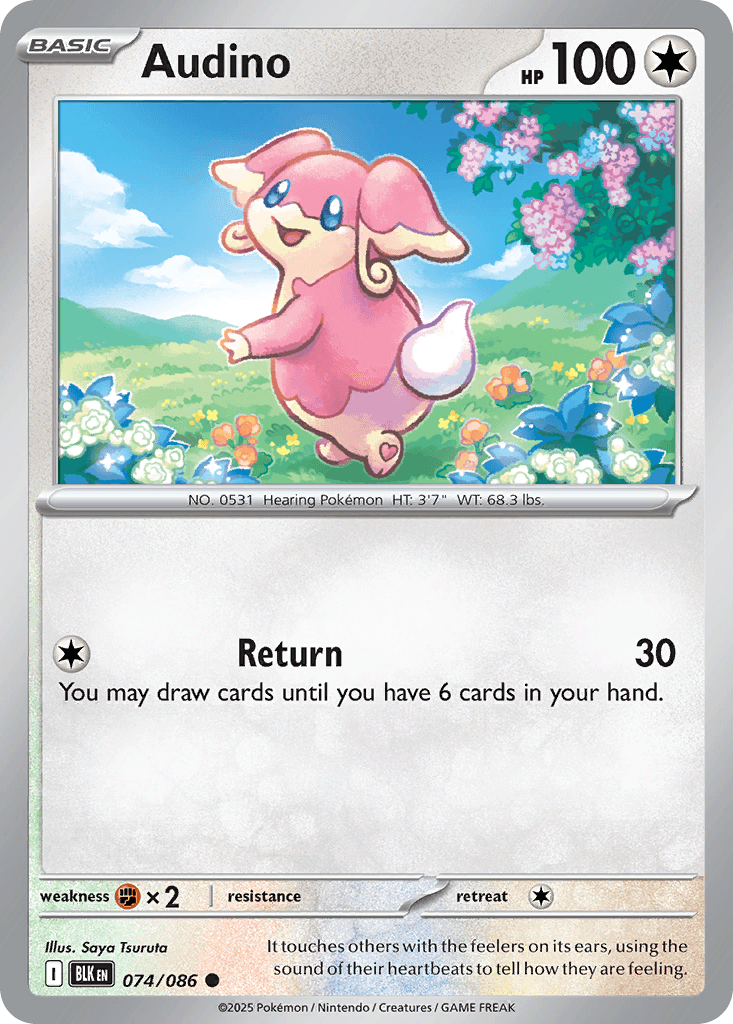 Audino Black Bolt card