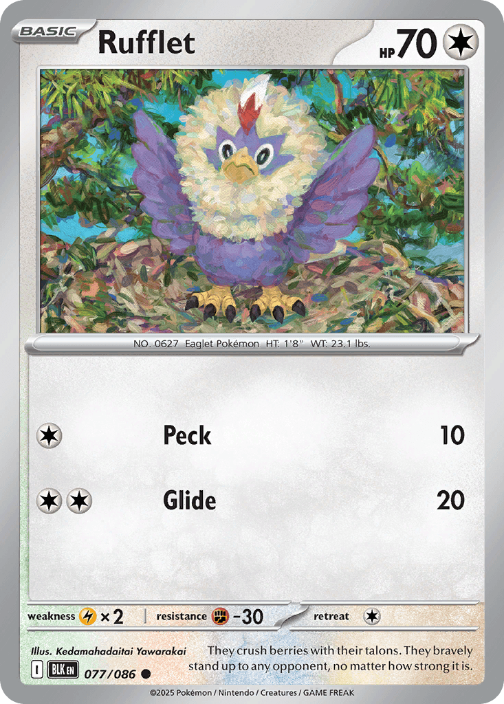Rufflet Black Bolt card