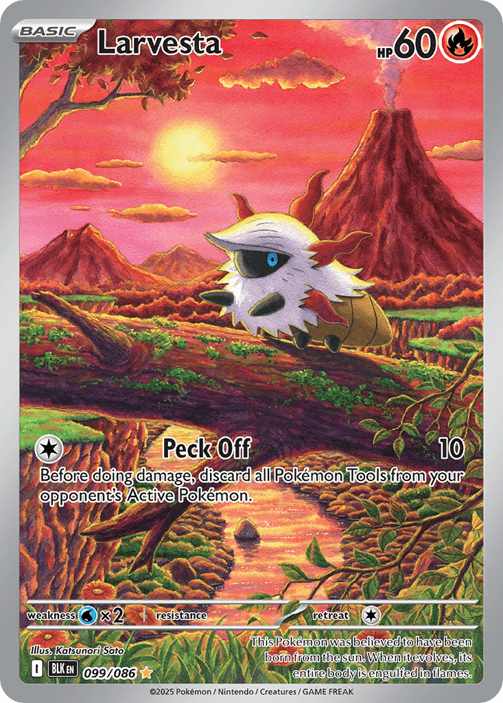 Larvesta Black Bolt card