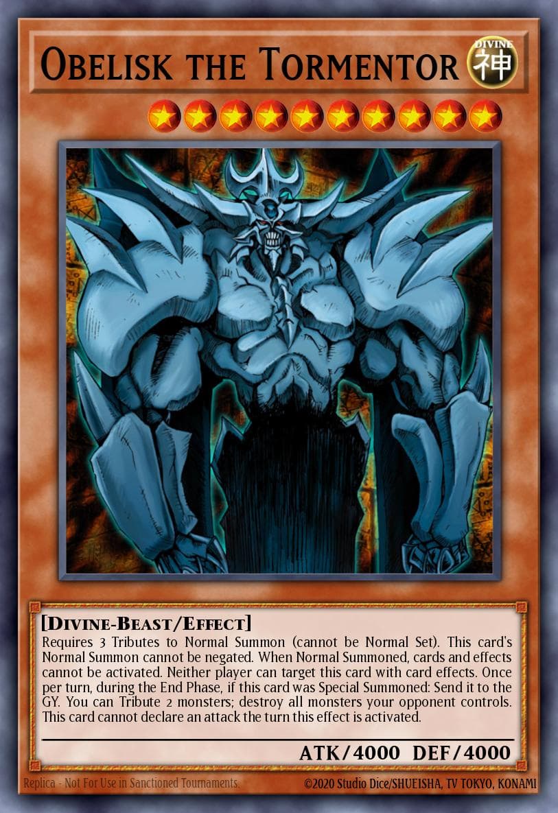Obelisk the Tormentor Yu-Gi-Oh! The Dark Side of Dimensions Movie Pack: Gold Edition card