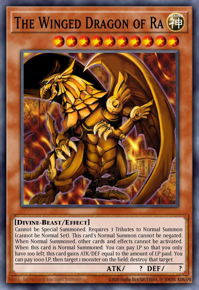 The Winged Dragon of Ra Legendary Duelists: Rage of Ra card