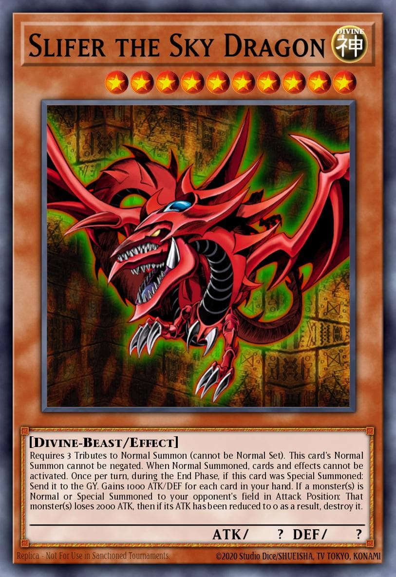 Slifer the Sky Dragon Yu-Gi-Oh! The Dark Side of Dimensions Movie Pack: Gold Edition card