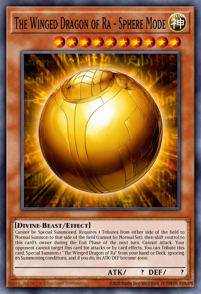 The Winged Dragon of Ra - Sphere Mode Duelist Pack: Battle City card