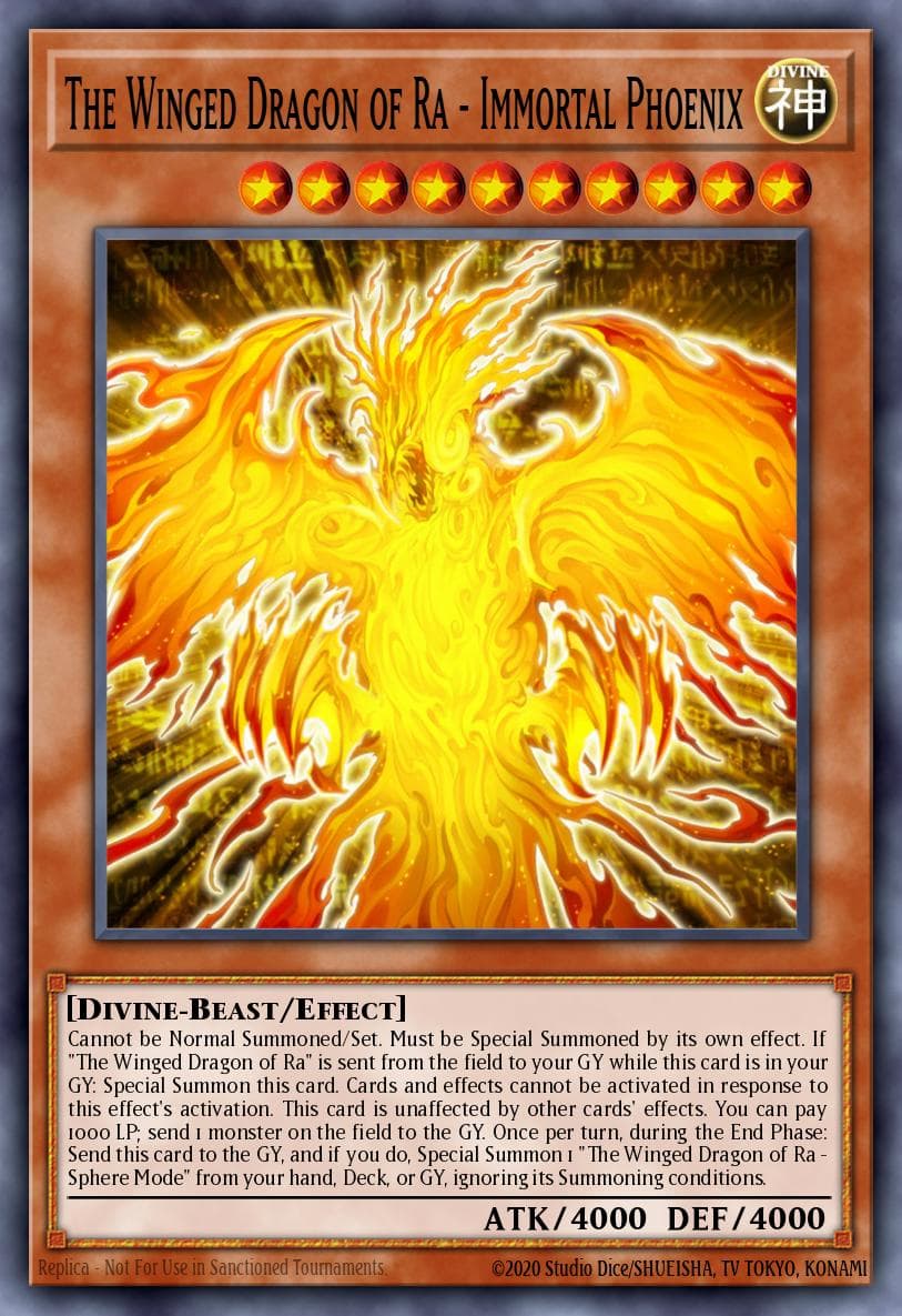 The Winged Dragon of Ra - Immortal Phoenix Millennium Pack card