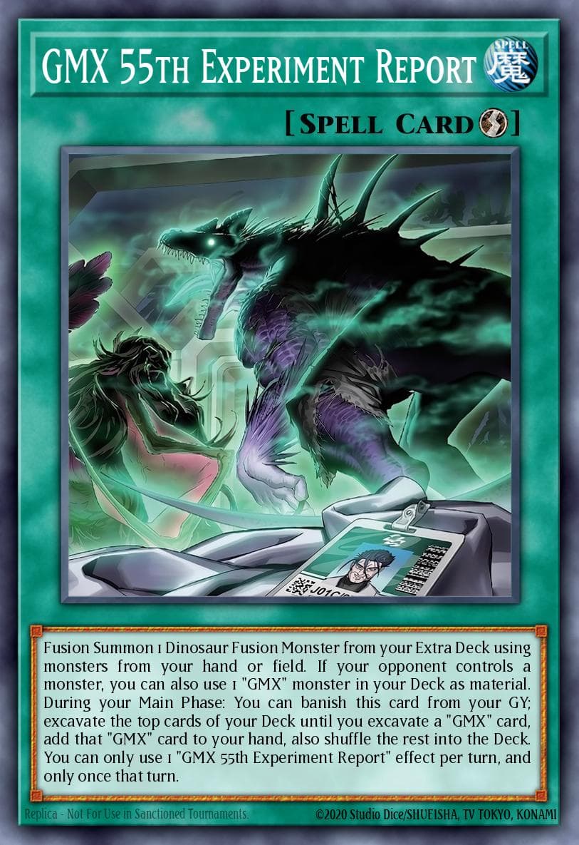 GMX 55th Experiment Report Blazing Dominion card