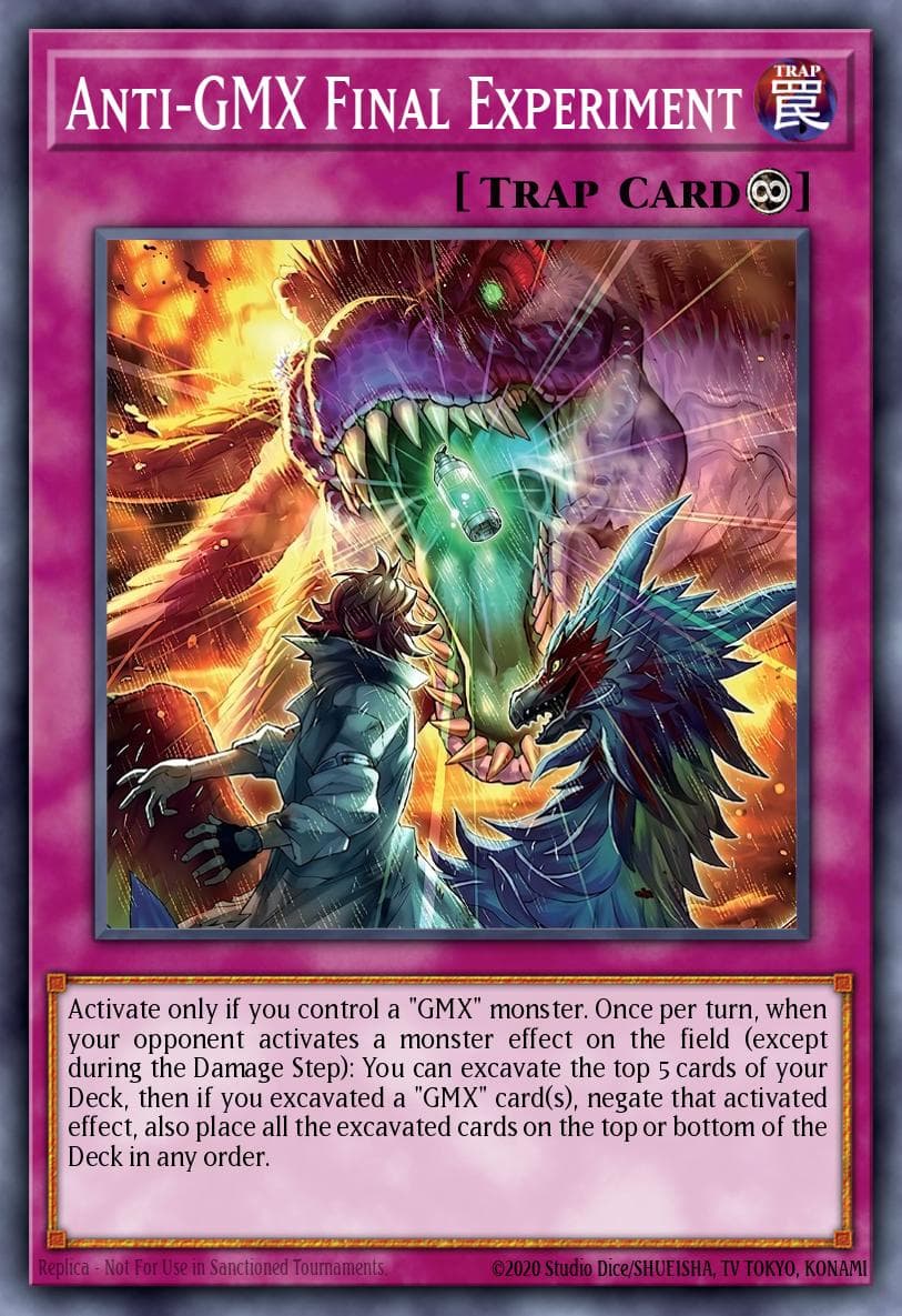 Anti-GMX Final Experiment Blazing Dominion card