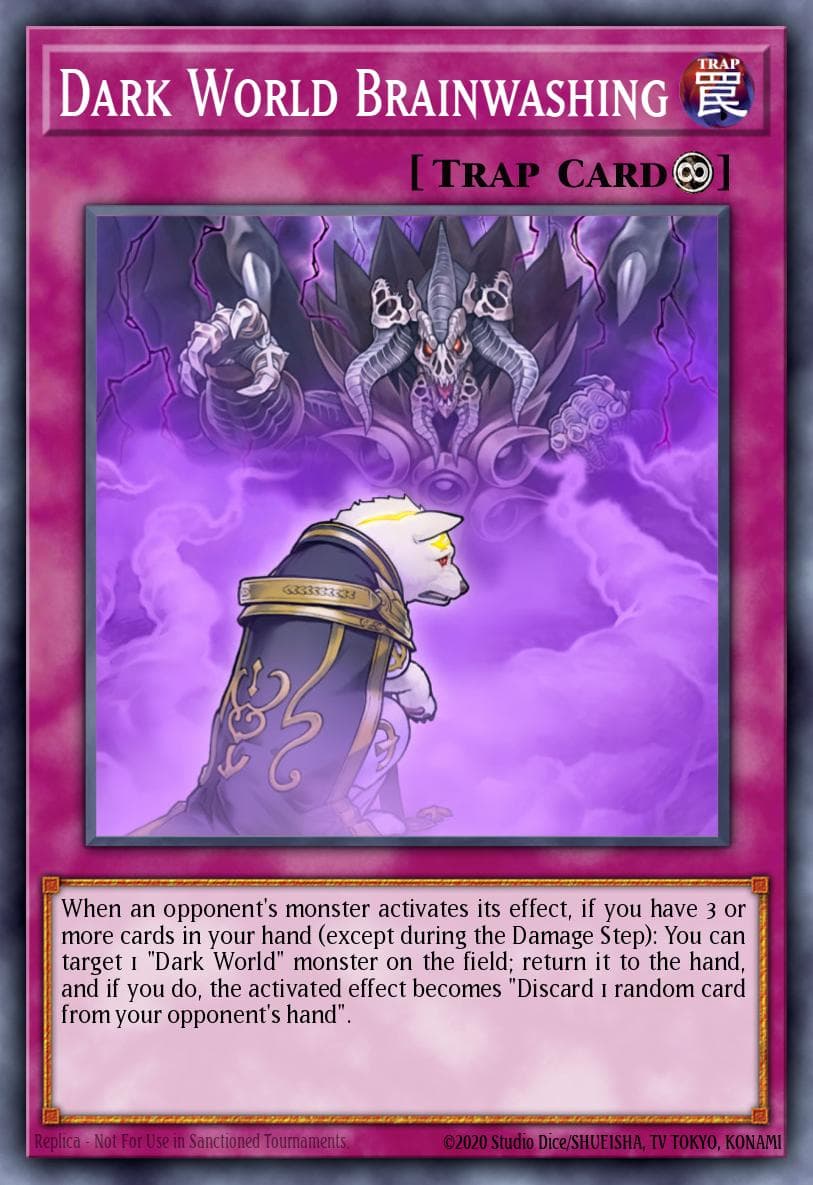 Dark World Brainwashing Code of the Duelist Special Edition card