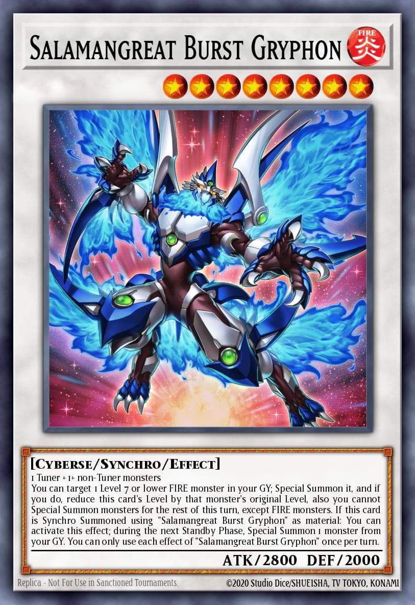 Salamangreat Burst Gryphon Legendary Duelists: Soulburning Volcano card