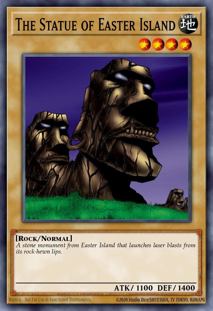 The Statue of Easter Island Dark Beginning 2 card