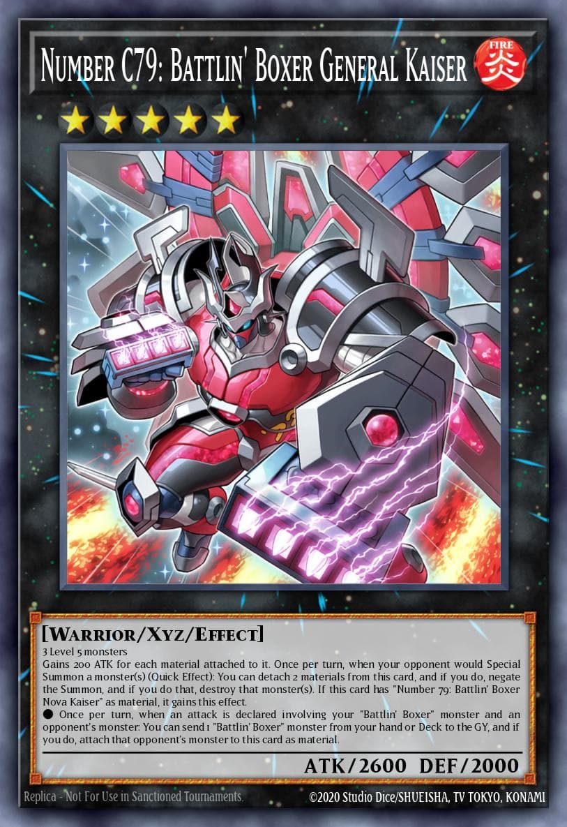 Number C79: Battlin' Boxer General Kaiser Legendary Duelists: Soulburning Volcano card