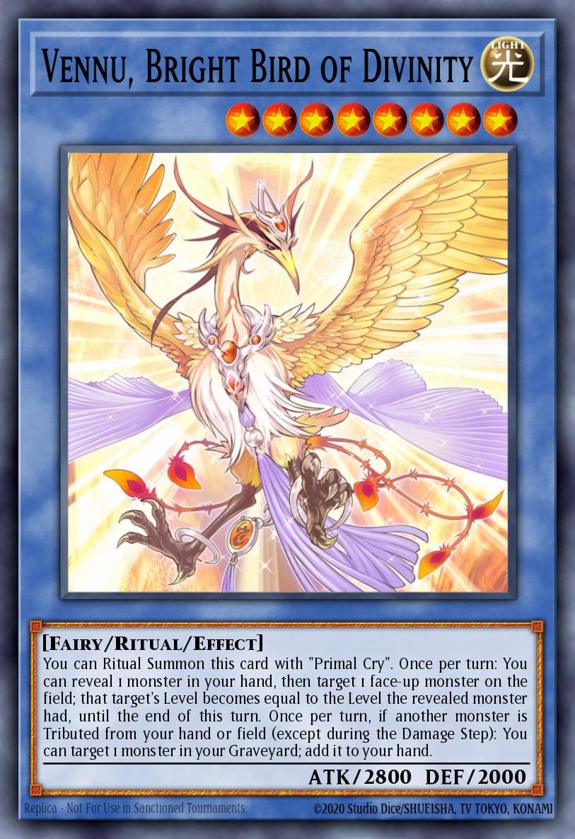 Vennu, Bright Bird of Divinity Maximum Crisis: Special Edition card
