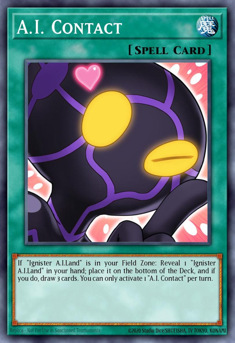A.I. Contact Eternity Code Premiere! promotional card card