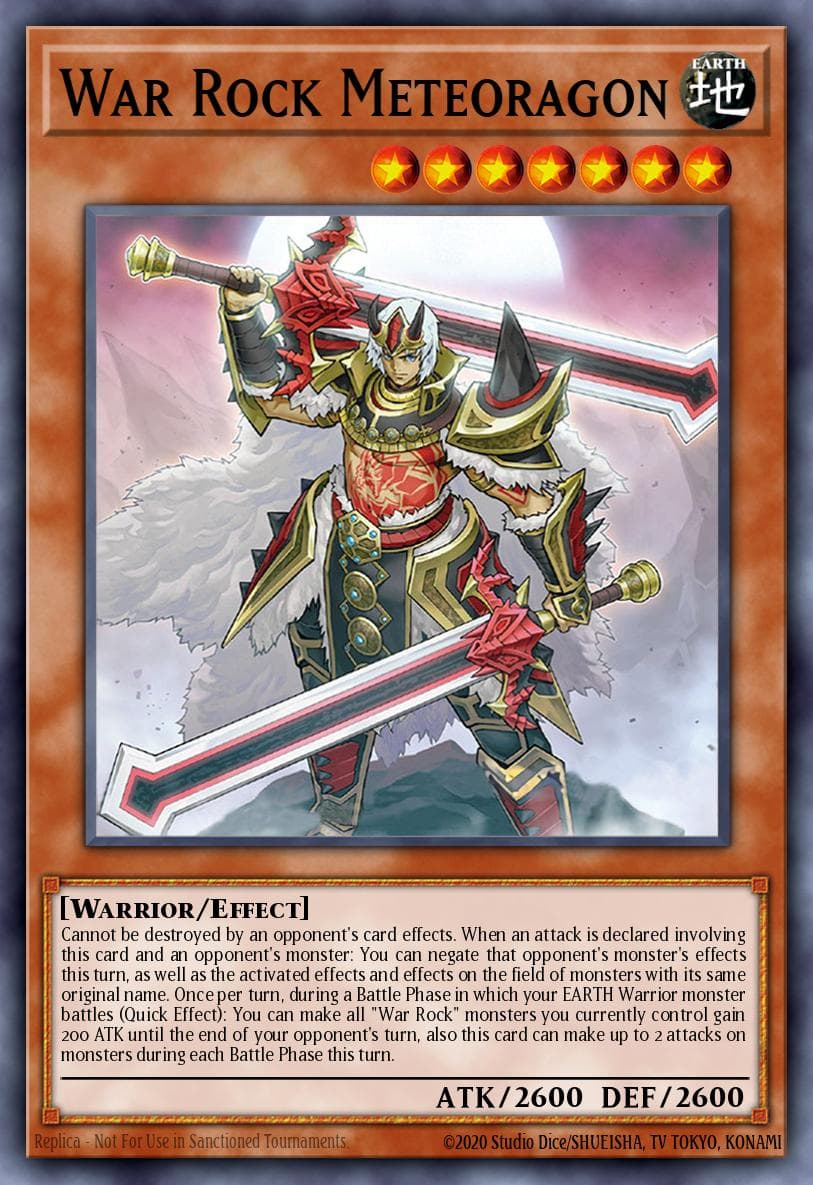 War Rock Meteoragon Lightning Overdrive Premiere! promotional card card