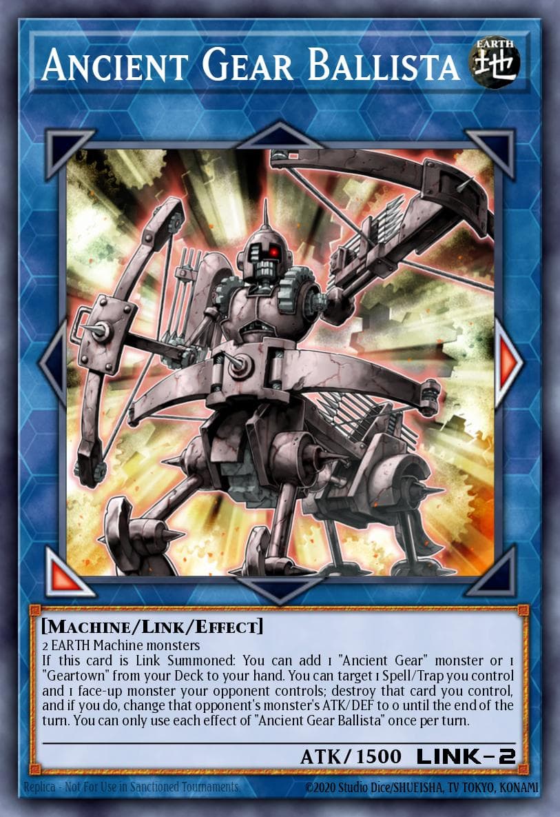 Ancient Gear Ballista Duel Overload card