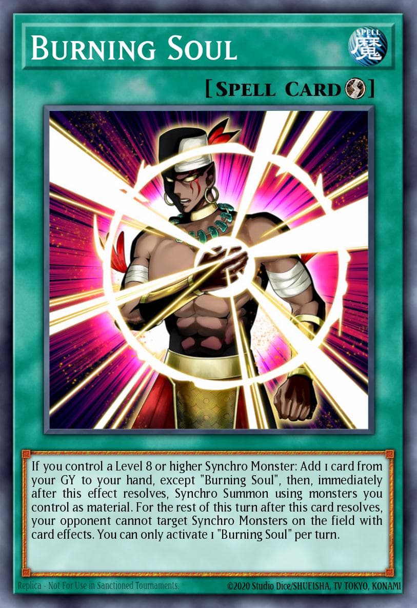 Burning Soul King's Court card