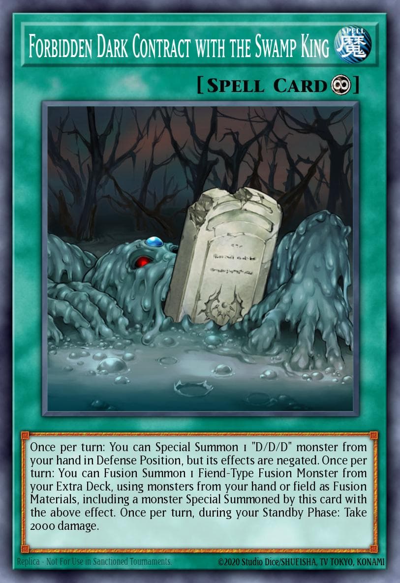 Forbidden Dark Contract with the Swamp King Pendulum Domination Structure Deck card