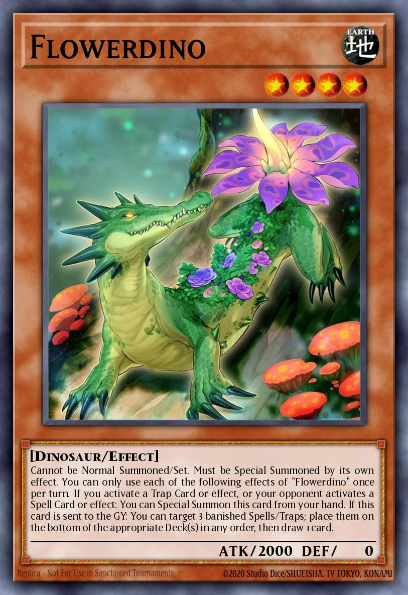 Flowerdino Battle of Chaos card