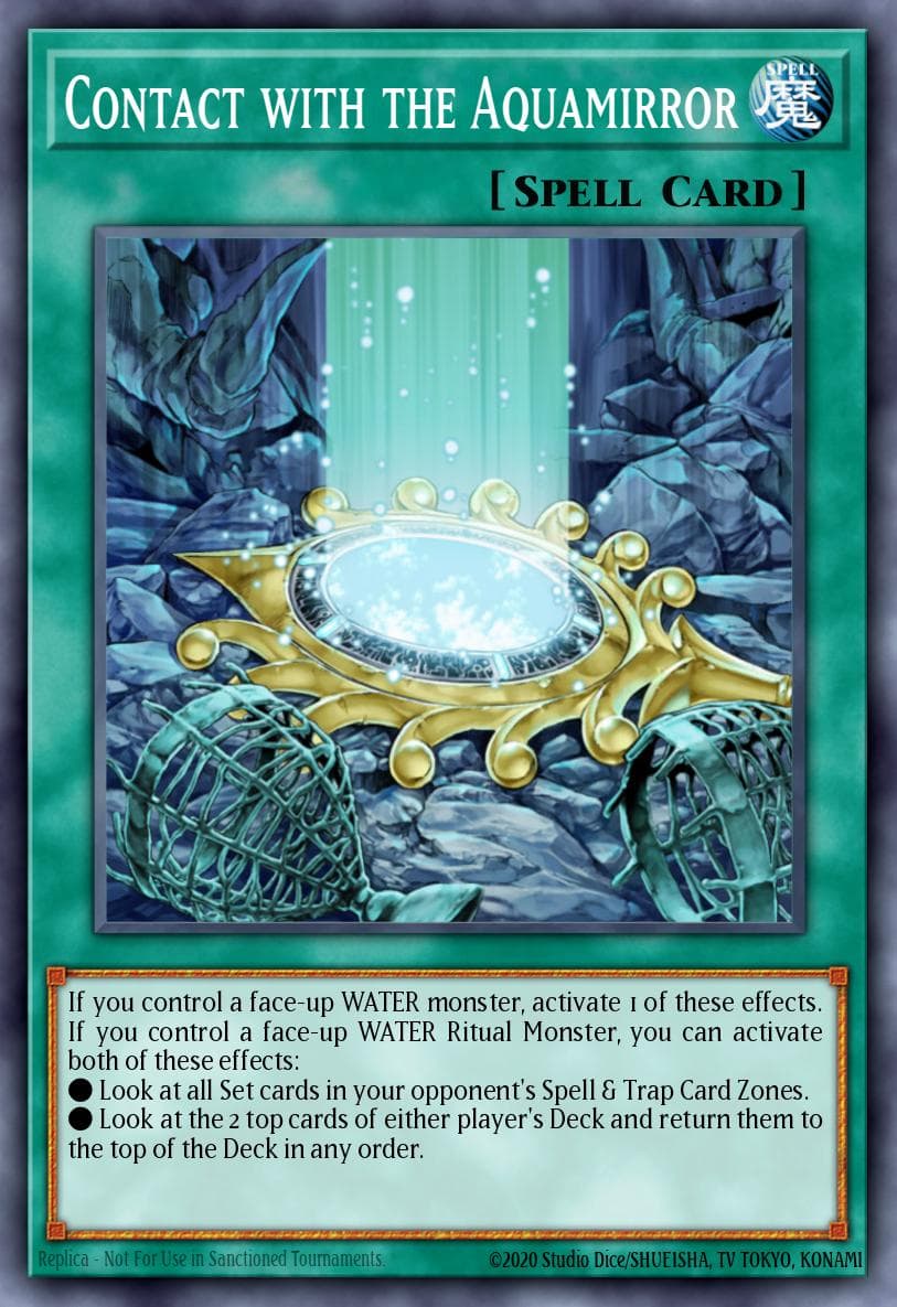Contact with the Aquamirror Extreme Victory Sneak Peek Participation Card card