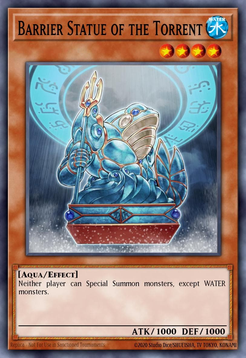 Barrier Statue of the Torrent Cyberdark Impact card