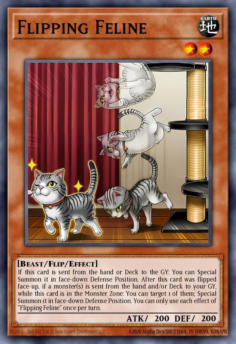 Flipping Feline Rage of the Abyss card