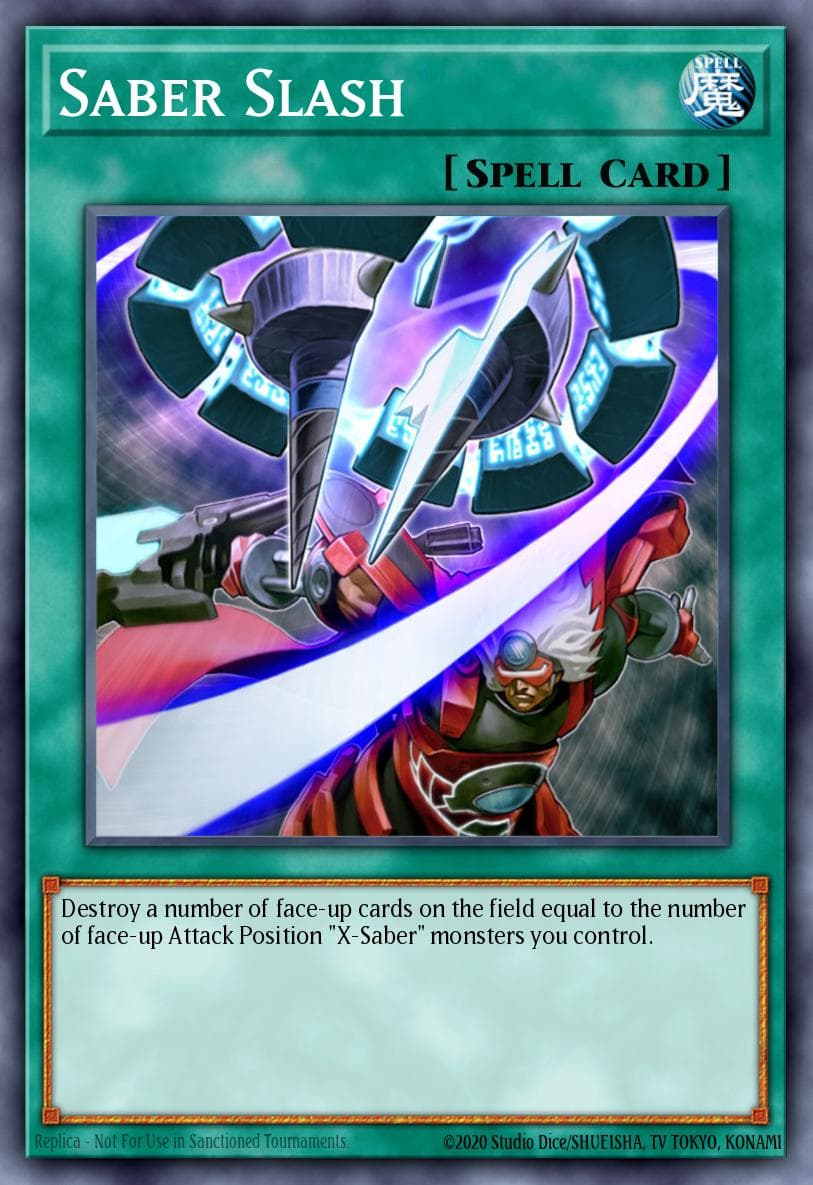 Saber Slash Ancient Prophecy: Special Edition card