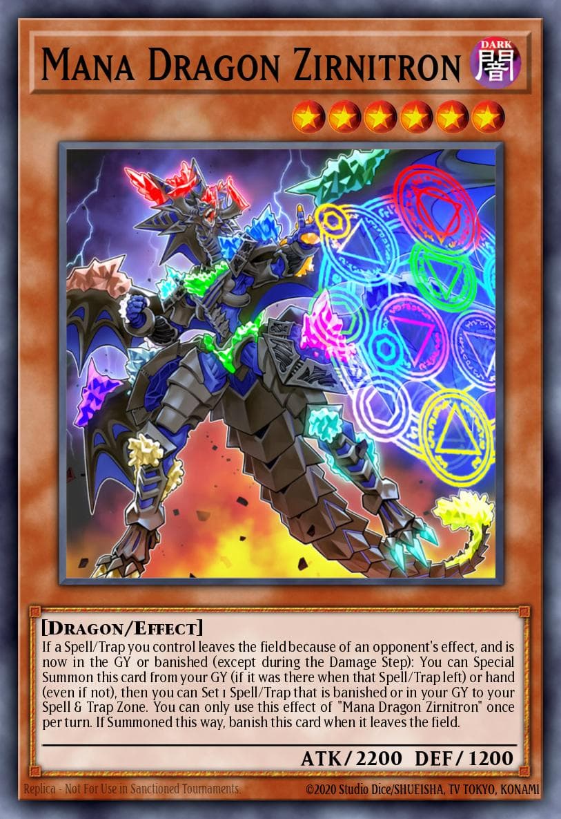 Mana Dragon Zirnitron 2019 Gold Sarcophagus Tin Mega Pack card