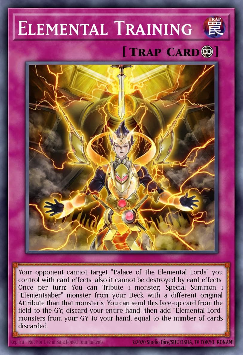 Elemental Training Flames of Destruction Special Edition card