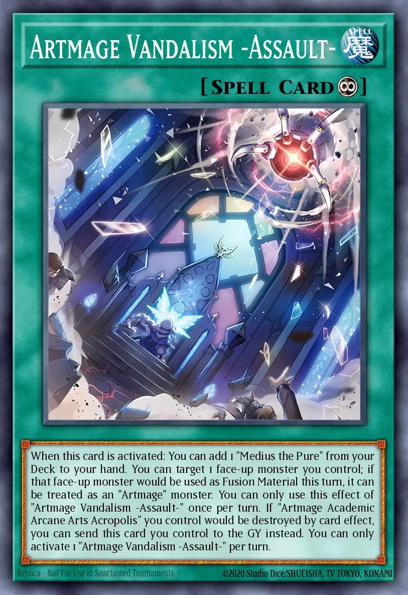 神艺亵渎－袭击－ 遊戲王 card