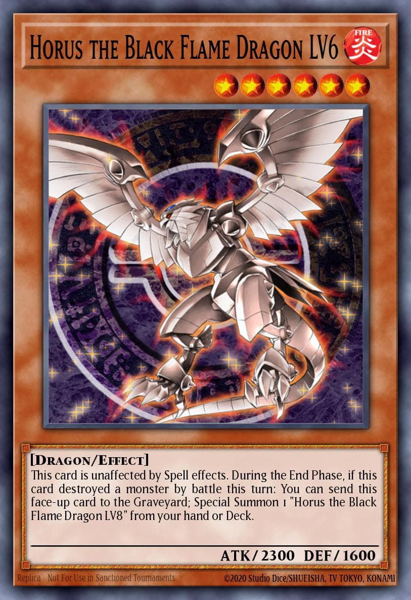 Horus the Black Flame Dragon LV6 Dark Revelation Volume 3 card