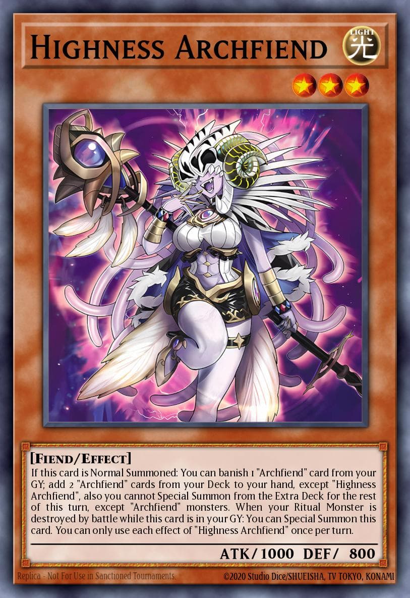 Highness Archfiend Burst Protocol card