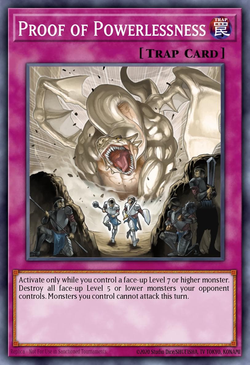 Proof of Powerlessness Raging Battle: Special Edition card