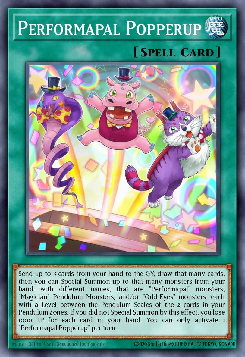 Performapal Popperup Legendary Duelists: Magical Hero card