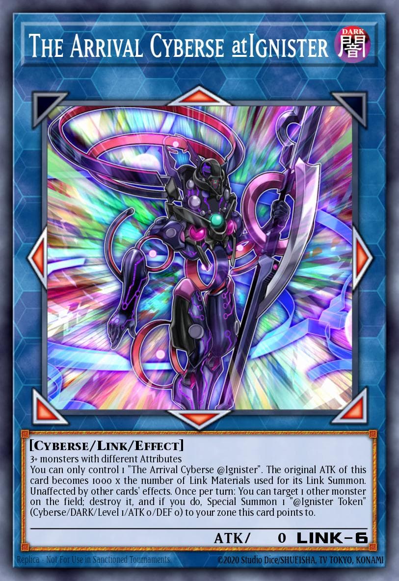 The Arrival Cyberse @Ignister Eternity Code Premiere! promotional card card