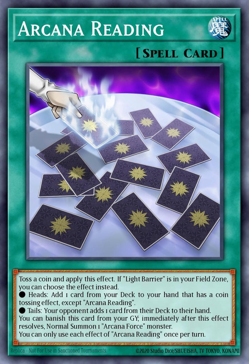 Arcana Reading Phantom Rage Premiere! promotional card card