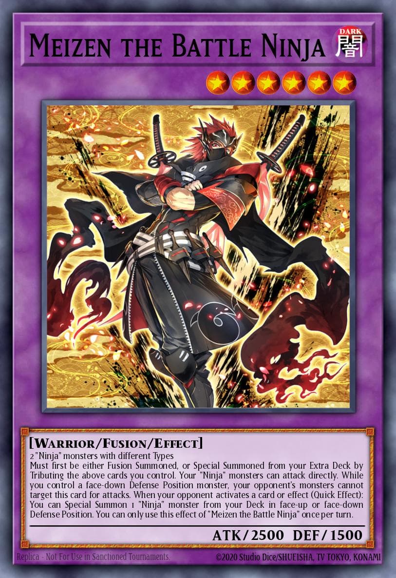 Meizen the Battle Ninja 25th Anniversary Tin: Dueling Heroes Mega Pack card