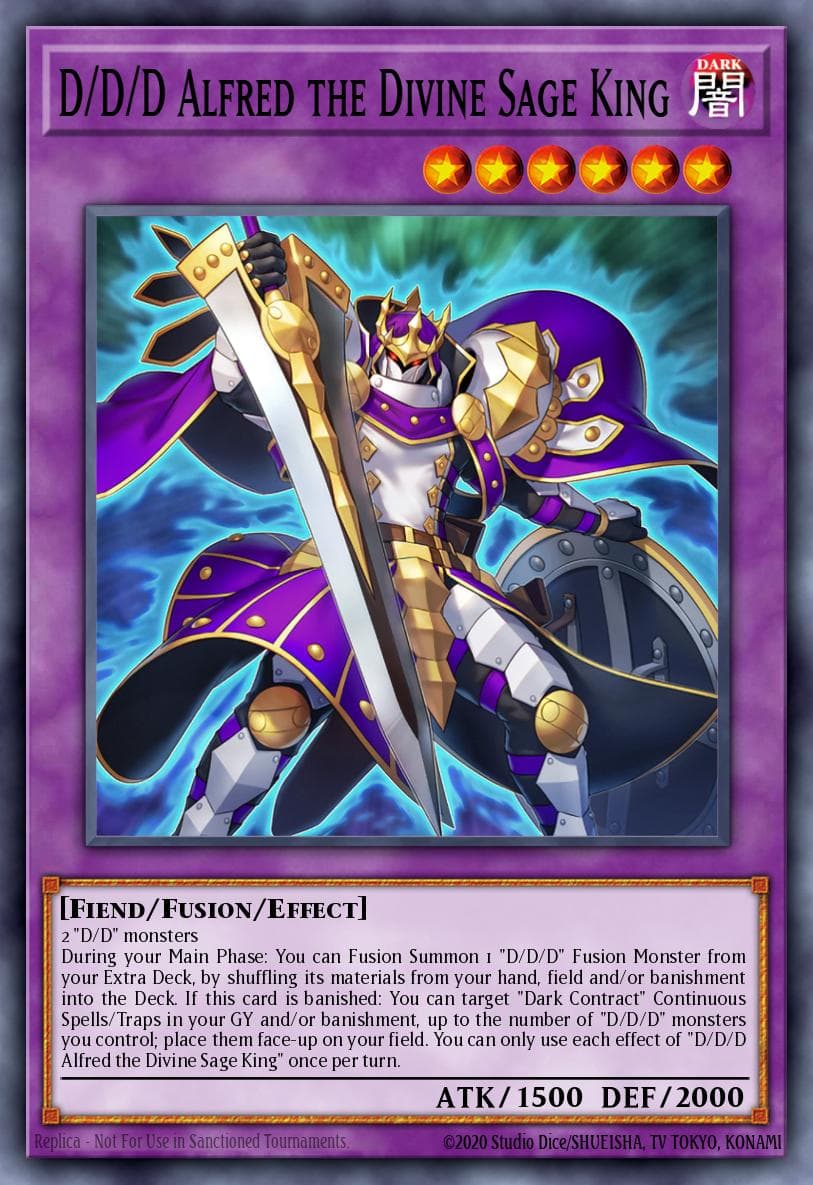 D/D/D Alfred the Divine Sage King Burst Protocol card