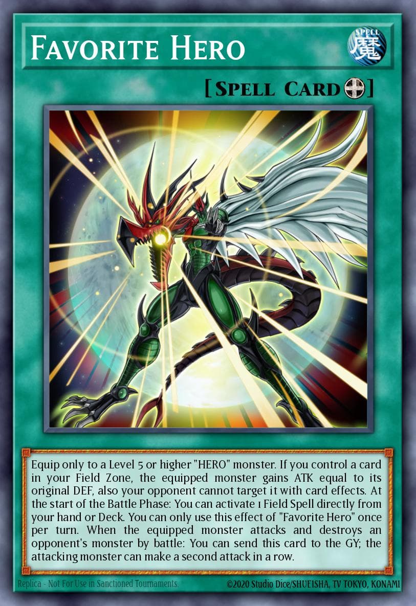 Favorite Hero Legendary Duelists: Magical Hero card